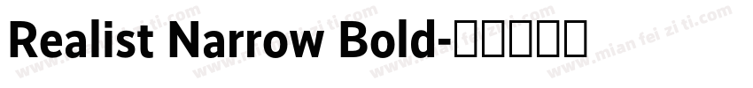 Realist Narrow Bold字体转换